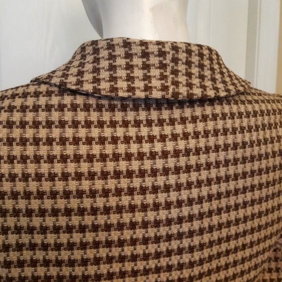 Cider size small houndstooth cropped two button collared mini blazer - Picture 6 of 10
